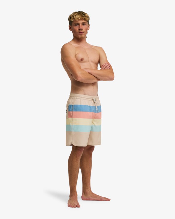 3 73 Layback - Swim Shorts for Men Beige EBYJV00163 Billabong