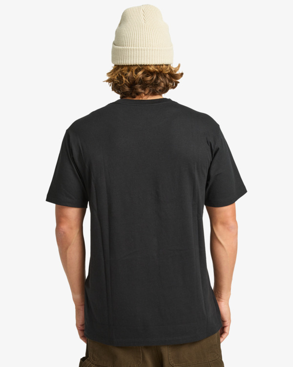 2 Arch Crew - Short Sleeve T-Shirt for Men Black EBYKT00100 Billabong