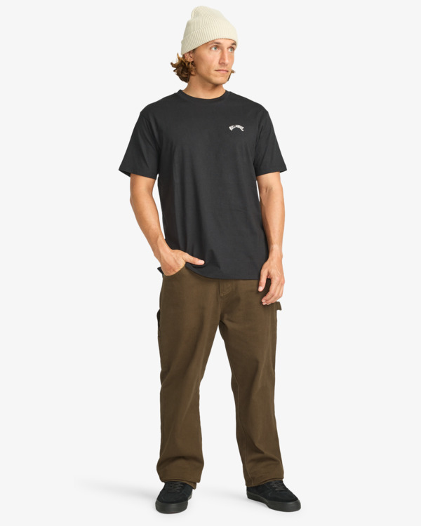 1 Arch Crew - Short Sleeve T-Shirt for Men Black EBYKT00100 Billabong