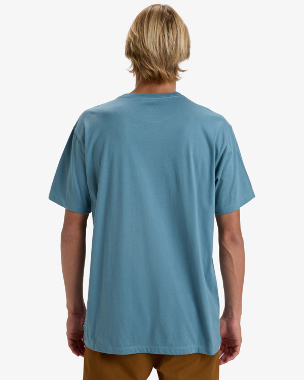 2 Arch Crew - Short Sleeve T-Shirt for Men Blue EBYKT00100 Billabong