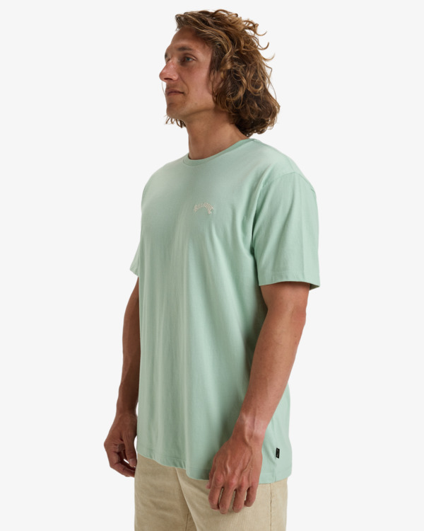 3 Arch Crew - Short Sleeve T-Shirt for Men Blue EBYKT00100 Billabong