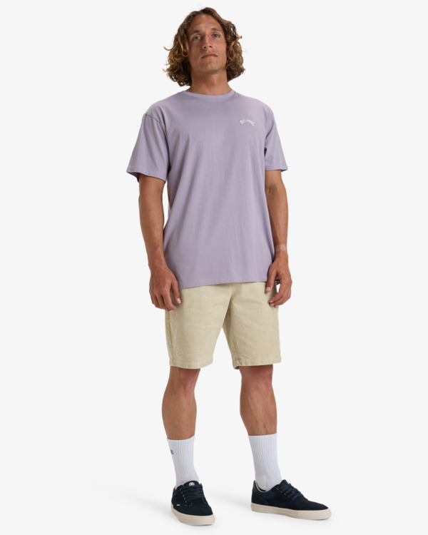 1 Arch Crew - Short Sleeve T-Shirt for Men Purple EBYKT00100 Billabong