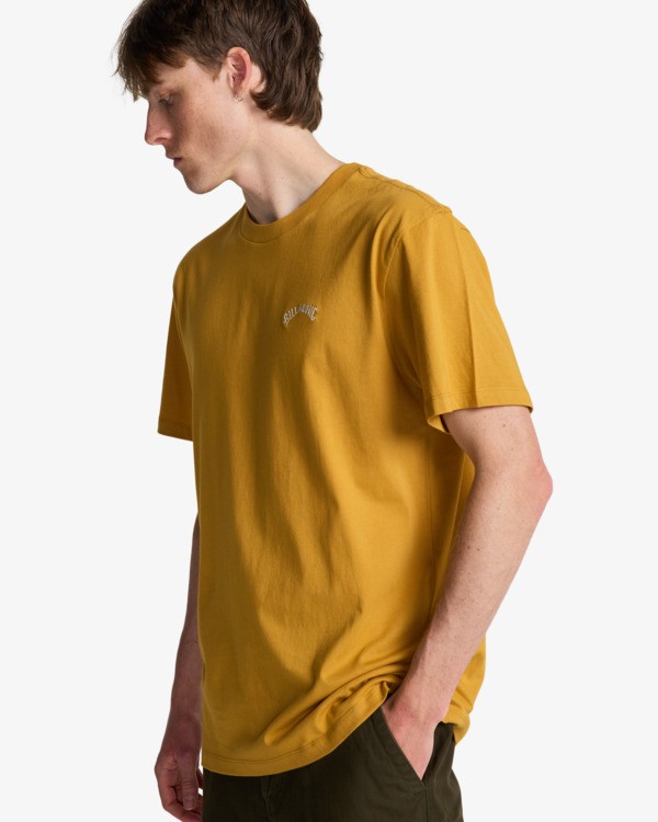 3 Arch Crew - T-Shirt für Männer Gelb EBYKT00100 Billabong