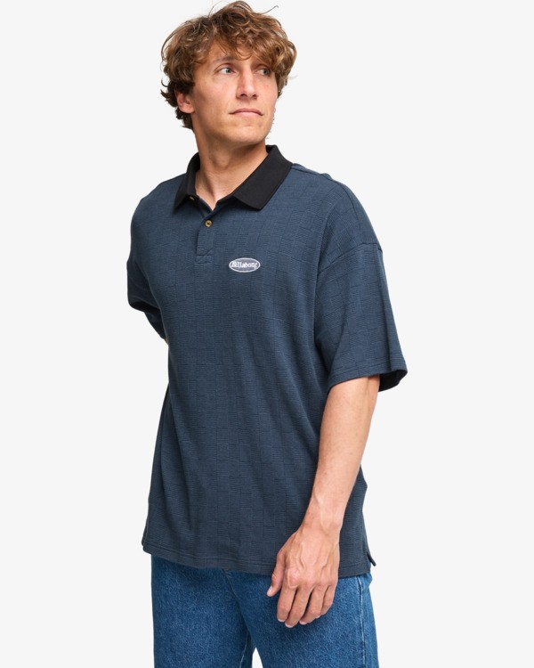 3 Neutron Polo - Short Sleeve Polo Shirt for Men Blue EBYKT00112 Billabong