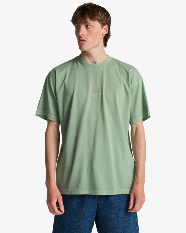 0 Og Wave Wave Washed - T-Shirt &agrave; manches courtes pour Homme Vert EBYKT00113 Billabong