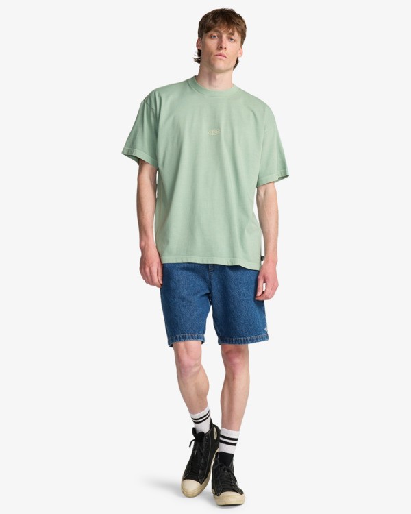 1 Og Wave Wave Washed - T-Shirt &agrave; manches courtes pour Homme Vert EBYKT00113 Billabong
