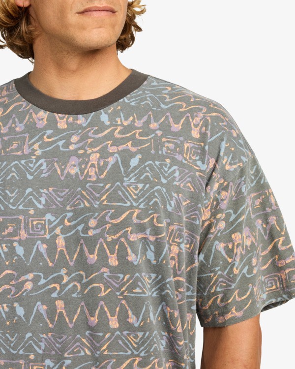 4 Paint Rack Wave Washed - Short Sleeve T-Shirt for Men Grey EBYKT00115 Billabong