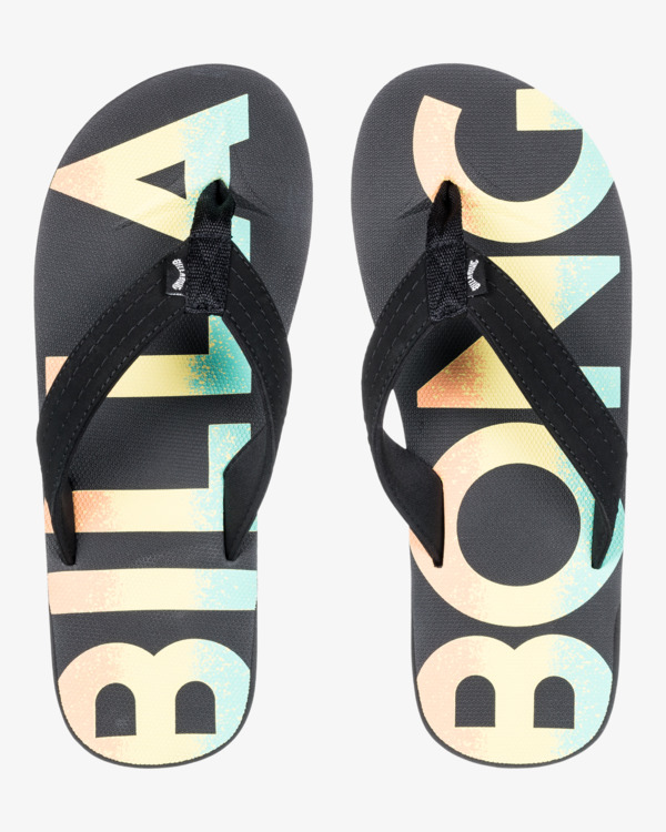 0 All Day Theme - Beach Flip-Flops for Men Black EBYL100015 Billabong