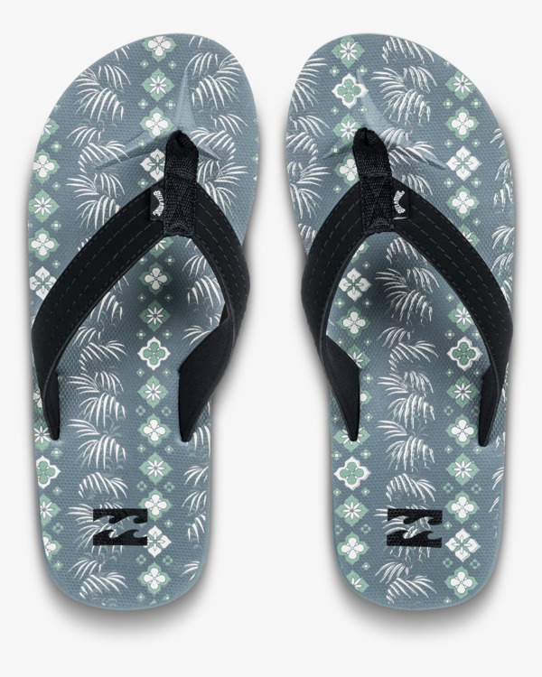 0 All Day Theme - Strand Teenslippers voor Heren Green EBYL100019 Billabong