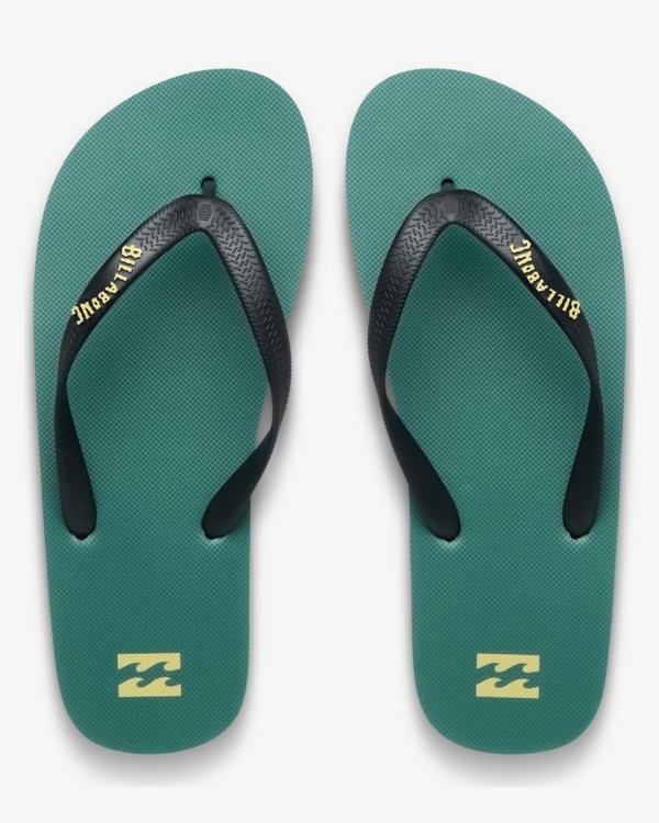 3 Tides Slice - Chanclas de playa para hombre Verde EBYL100023 Billabong