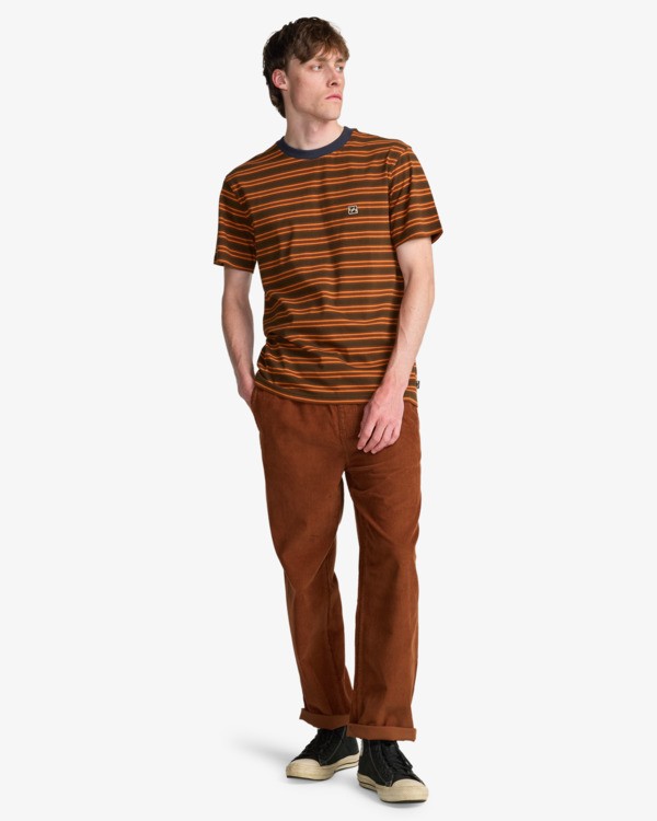 1 Larry Cord - Elasticated Waist Corduroy Trousers for Men Brown EBYNP00111 Billabong