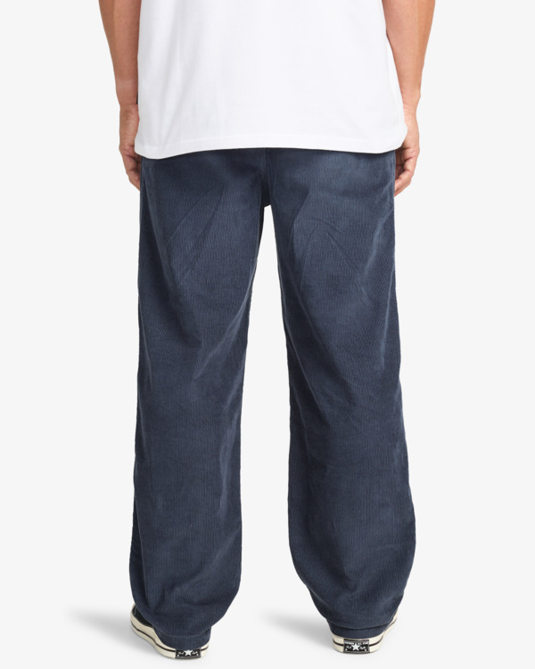 2 Larry Cord - Elasticated Waist Corduroy Trousers for Men Black EBYNP00111 Billabong
