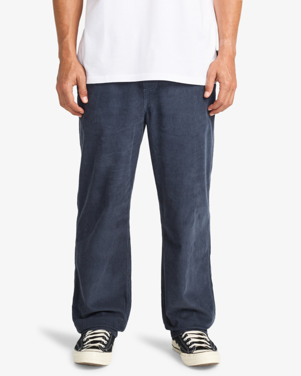 0 Larry Cord - Elasticated Waist Corduroy Trousers for Men Black EBYNP00111 Billabong