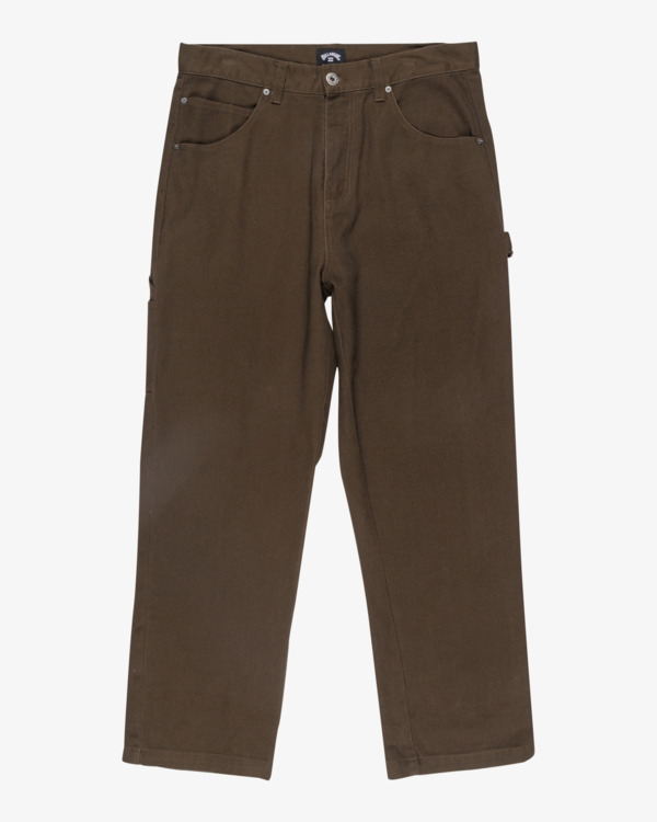 3 Bad Dog Workwear - Jeans d'inspiration Workwear pour Homme Marron EBYNP00114 Billabong