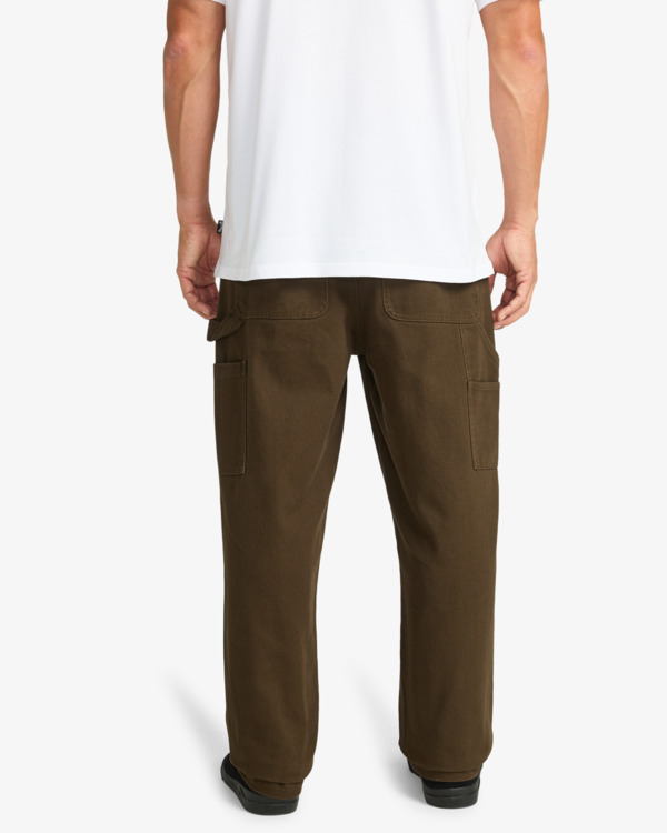 2 Bad Dog Workwear - Jeans d'inspiration Workwear pour Homme Marron EBYNP00114 Billabong