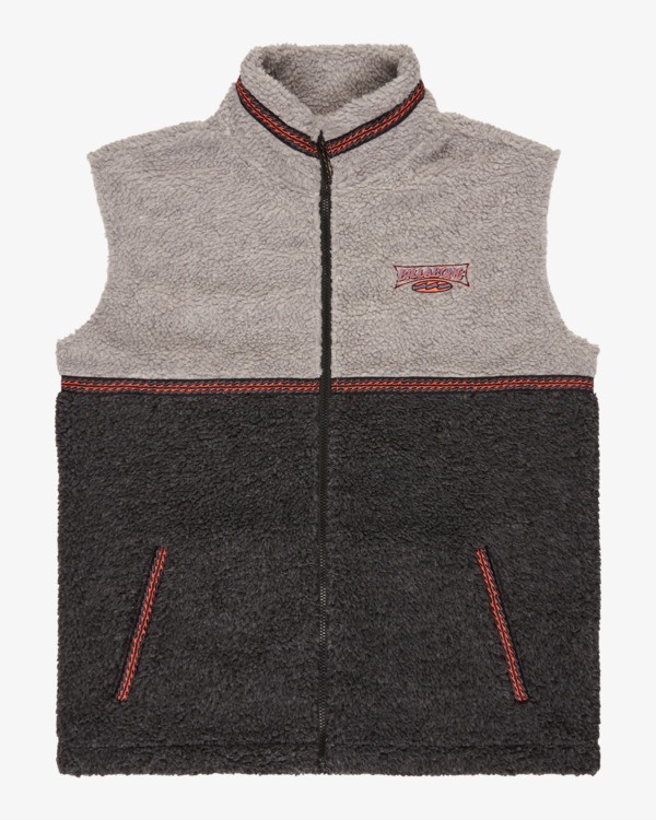 6 Tombstone - Polar con media cremallera para hombre Negro EBYPF03002 Billabong