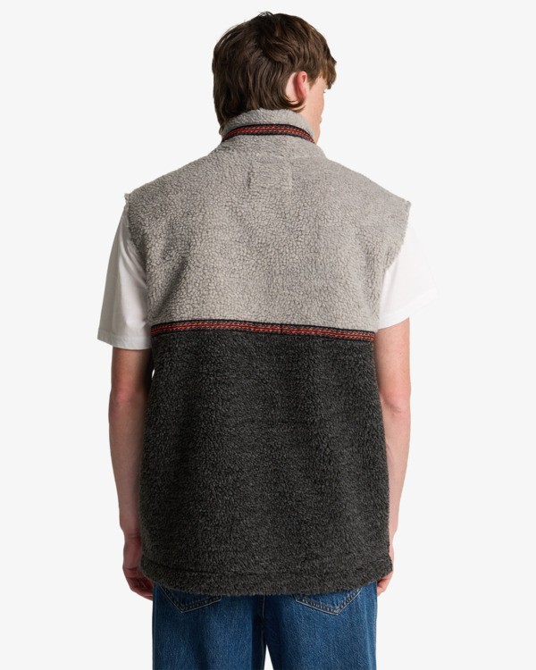 2 Tombstone - Polar con media cremallera para hombre Negro EBYPF03002 Billabong