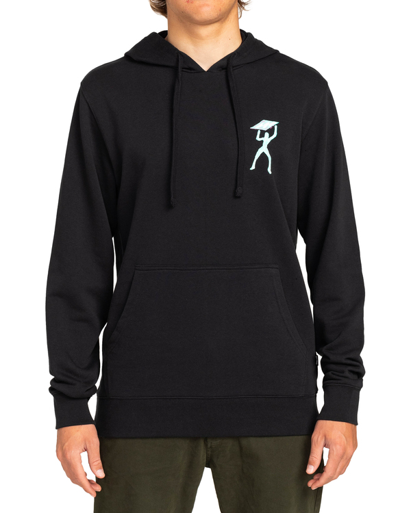 Sweat à Capuche Noir Spiral - SOUL BOARDER - 100% Coton, Style Skateur Décontracté