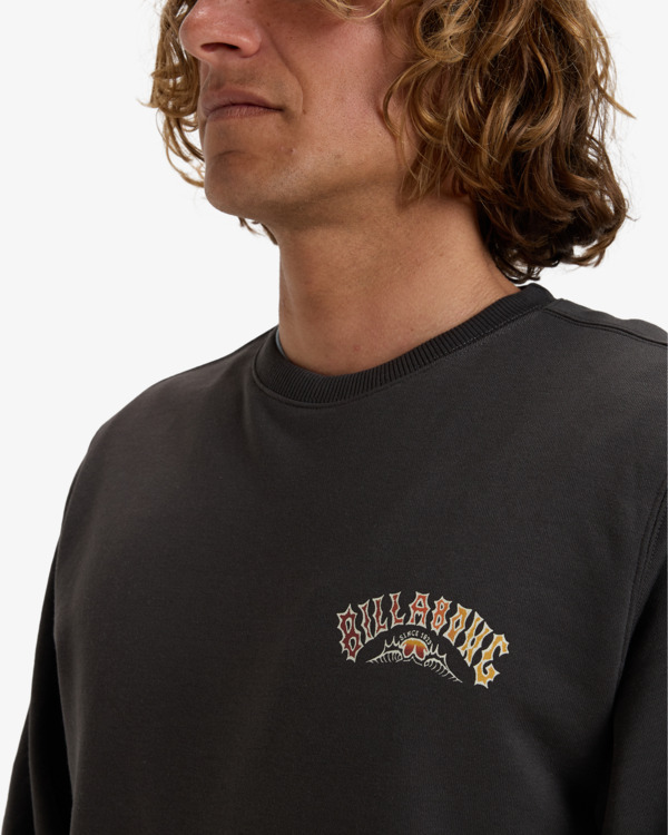 4 Foundation Cr - Felpa pullover da Uomo Black EBYSF00162 Billabong