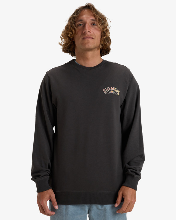 0 Foundation Cr - Felpa pullover da Uomo Black EBYSF00162 Billabong