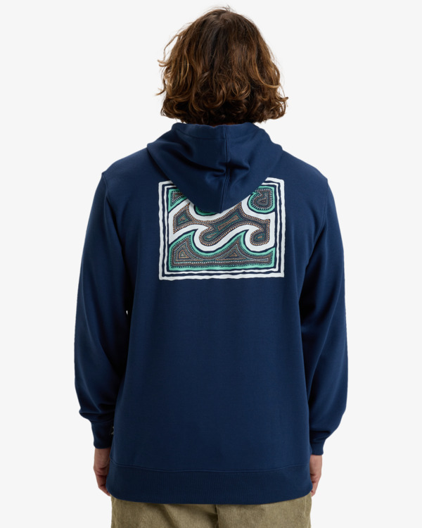 2 Foundation Po - Pullover Hoodie for Men Blue EBYSF00163 Billabong