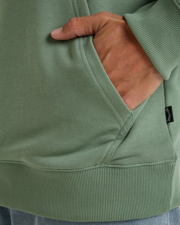 6 Foundation Po - Pullover con cappuccio da Uomo Green EBYSF00163 Billabong