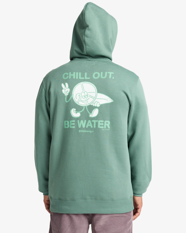 5 Foundation Po - Sudadera con capucha para hombre Azul EBYSF00175 Billabong