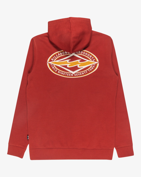 7 Foundation - Sudadera con capucha para hombre Rojo EBYSF00177 Billabong