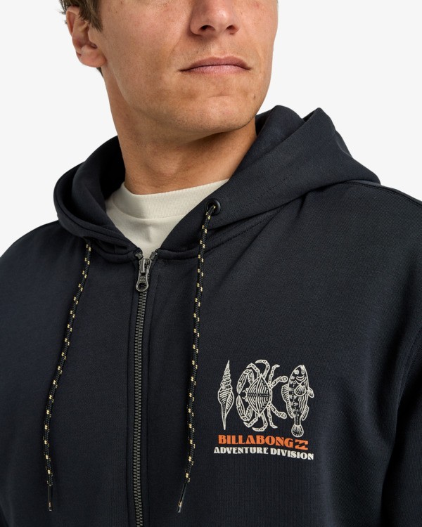 4 Compass - Zip-Hoodie für Männer Schwarz EBYSF00179 Billabong