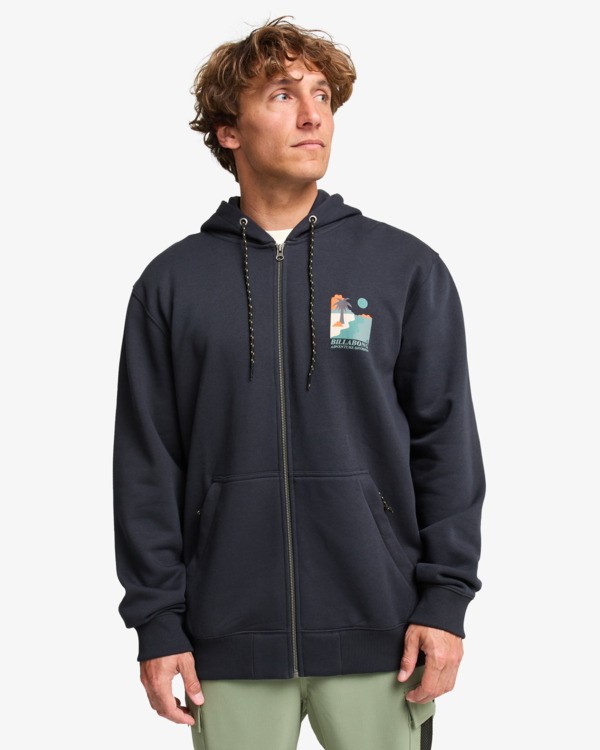 1 Compass - Zip-Hoodie für Männer Schwarz EBYSF00179 Billabong