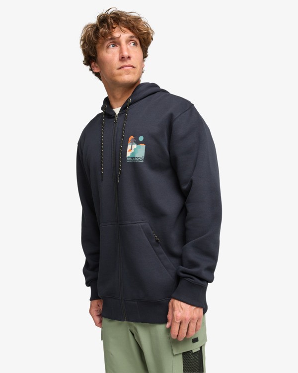 4 Compass - Zip-Hoodie für Männer Schwarz EBYSF00179 Billabong