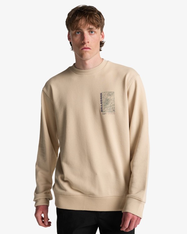 0 Compass - Sweat pour Homme Beige EBYSF00181 Billabong