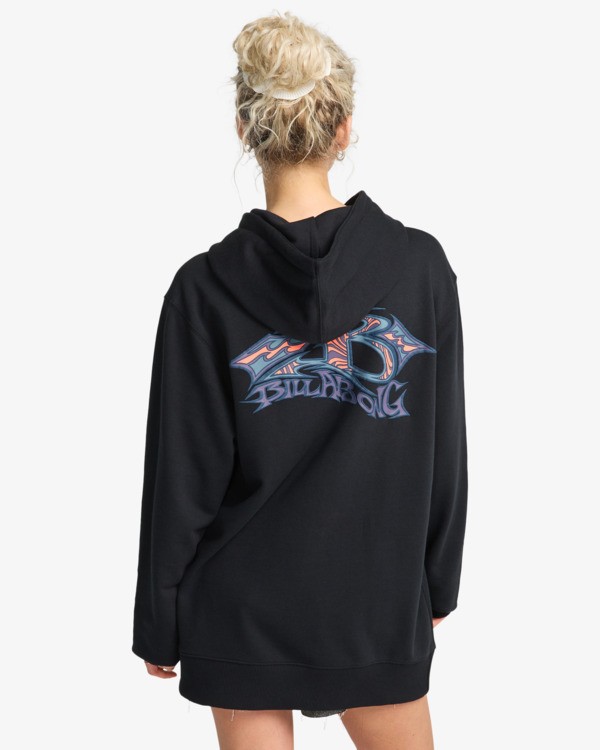 2 Foundation - Sweat &agrave; capuche pour Homme Noir EBYSF00184 Billabong