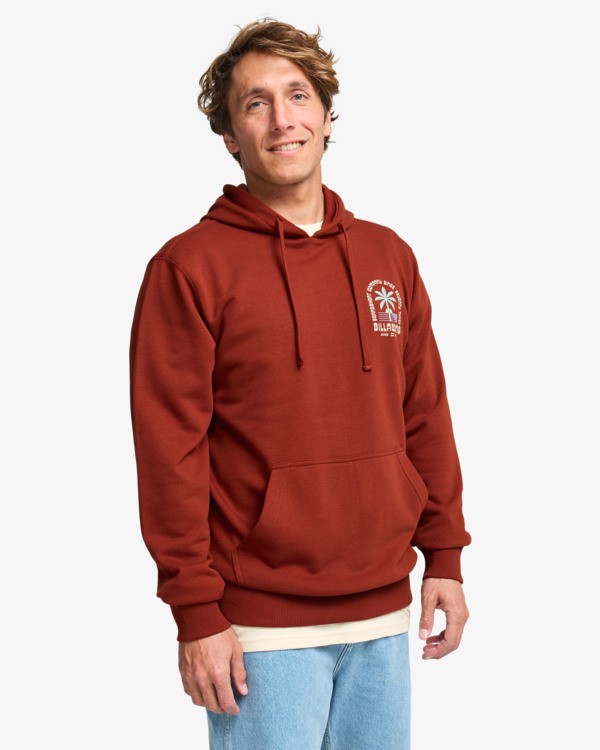 0 Foundation - Sweat &agrave; capuche pour Homme Rouge EBYSF00184 Billabong