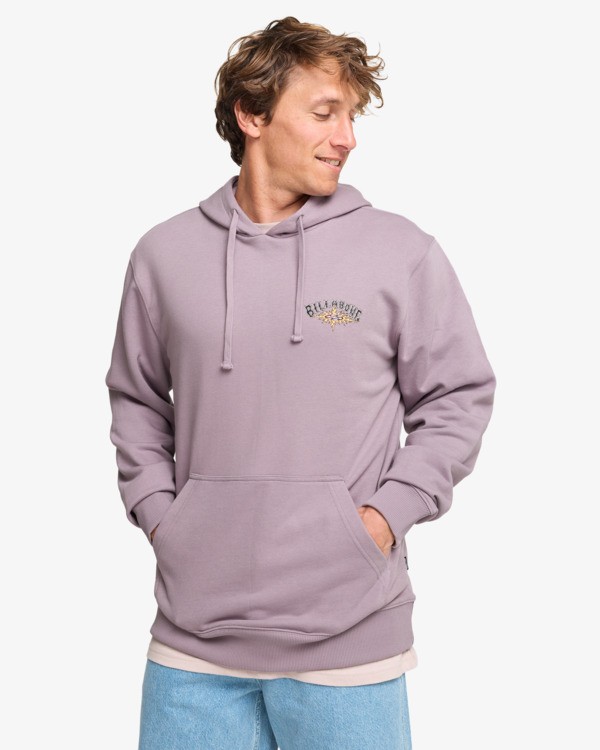 0 Foundation - Sweat &agrave; capuche pour Homme Violet EBYSF00184 Billabong