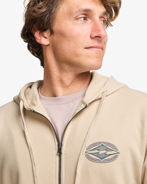 4 Foundation - Hoodie met Rits voor Heren Beige EBYSF00185 Billabong