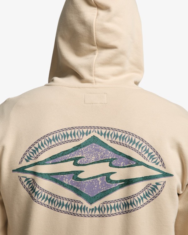 5 Foundation - Hoodie met Rits voor Heren Beige EBYSF00185 Billabong