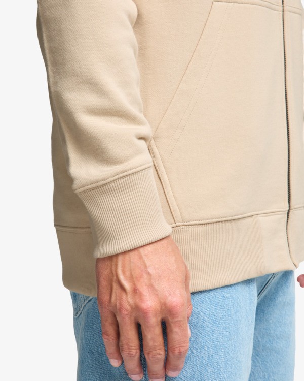 6 Foundation - Hoodie met Rits voor Heren Beige EBYSF00185 Billabong