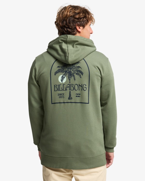 3 Foundation - Hoodie met Rits voor Heren Green EBYSF00185 Billabong