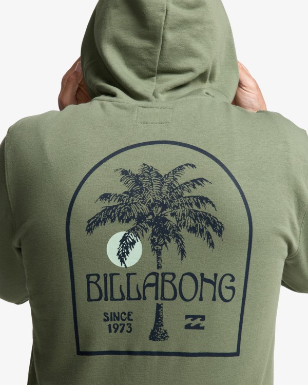 5 Foundation - Hoodie met Rits voor Heren Green EBYSF00185 Billabong