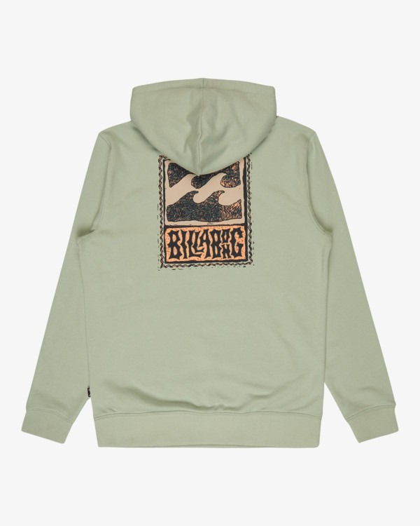7 Stamp - Sweat &agrave; capuche pour Homme Vert EBYSF00186 Billabong