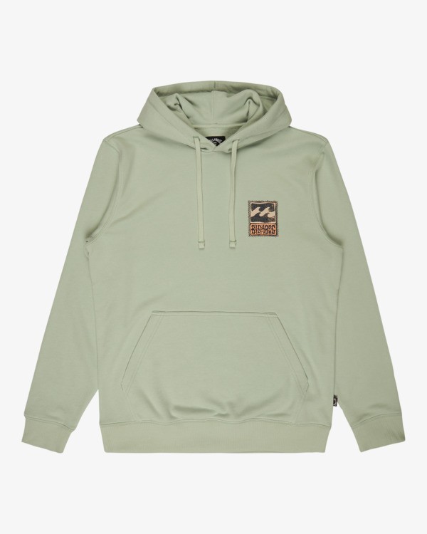 6 Stamp - Sweat &agrave; capuche pour Homme Vert EBYSF00186 Billabong