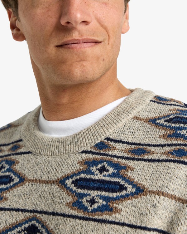 4 Ranchero - Rundhalspullover für Männer Beige EBYSW00106 Billabong