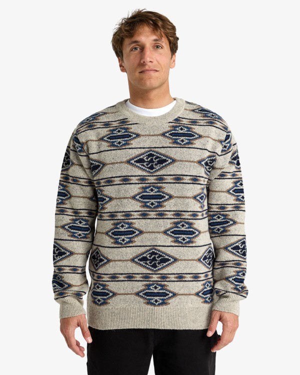 0 Ranchero - Rundhalspullover für Männer Beige EBYSW00106 Billabong