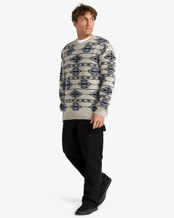 1 Ranchero - Rundhalspullover für Männer Beige EBYSW00106 Billabong