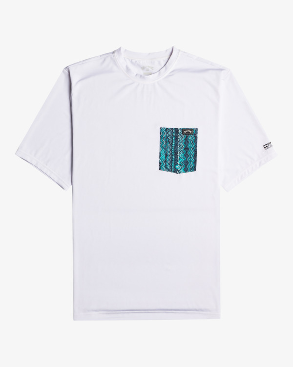 0 Team Pocket - Surf T-shirt met Korte Mouw voor Heren White EBYWR00100 Billabong