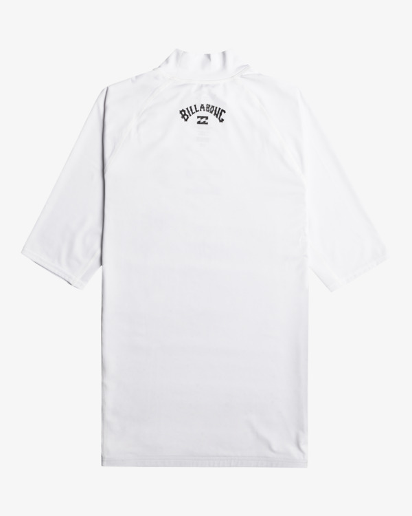 1 Waves All Day - Rash Vest met Korte Mouw voor Heren White EBYWR00101 Billabong