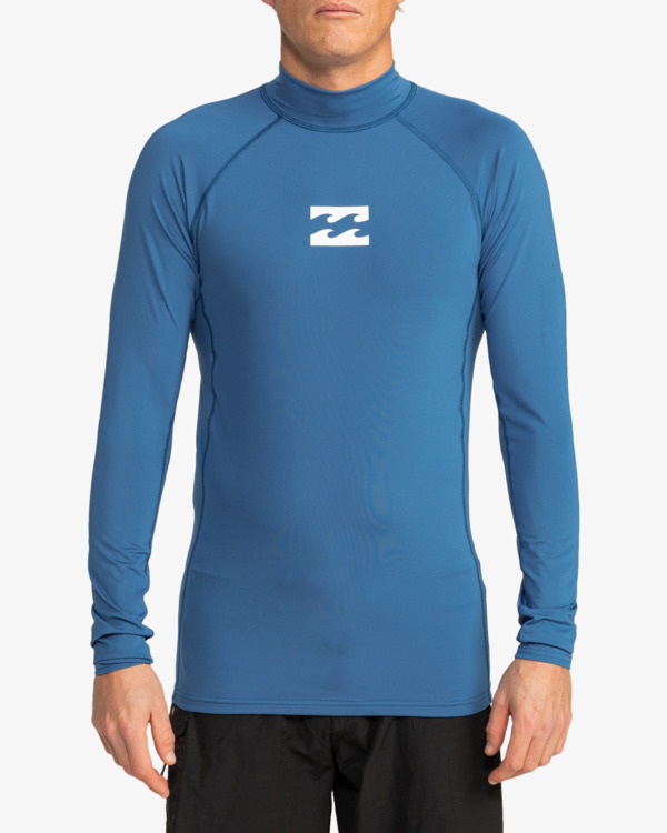 Waves All Day Langarmliger Rashguard mit UPF 50 fur Manner