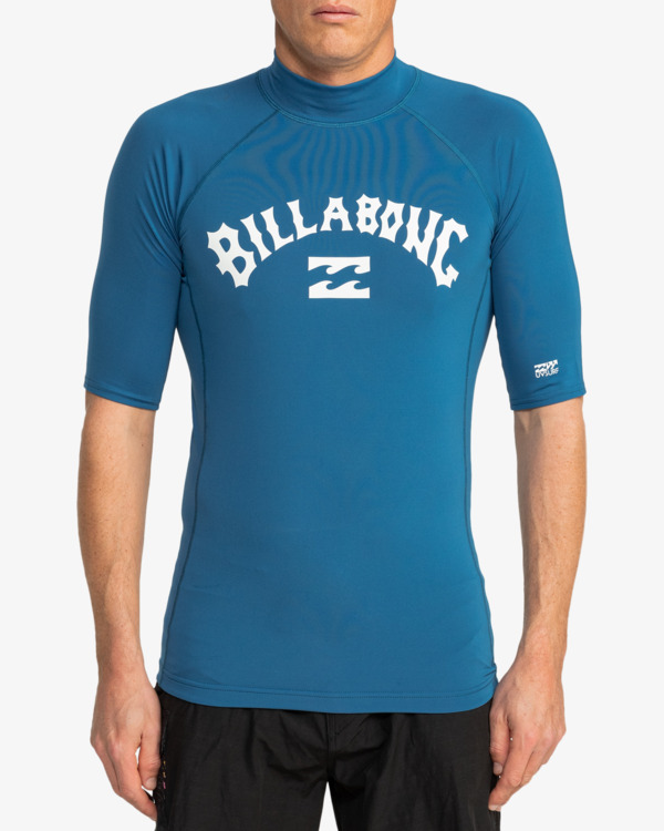 0 Logo Surf - Short Sleeves UPF 50 Surf T-Shirt for Men Blue EBYWR03010 Billabong
