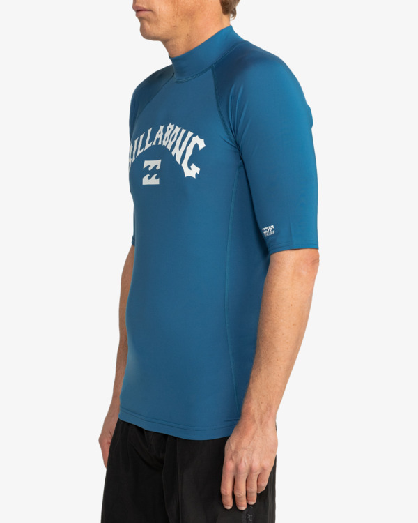 1 Logo Surf - Short Sleeves UPF 50 Surf T-Shirt for Men Blue EBYWR03010 Billabong